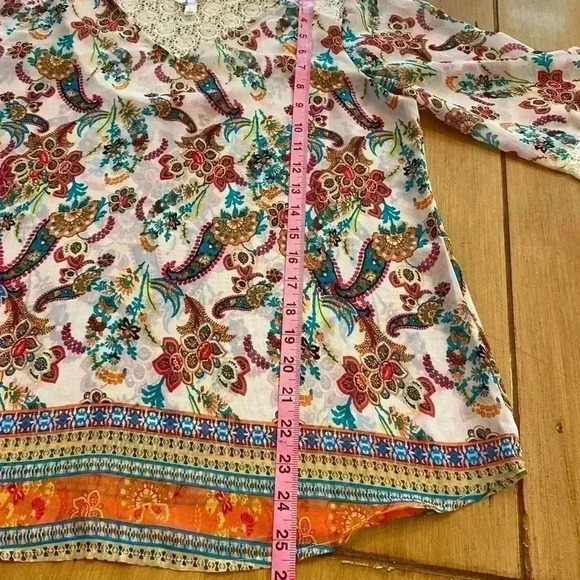 Fig & Flower Women's Boho Feminine Paisley Pretty small - Picture 8 of 10